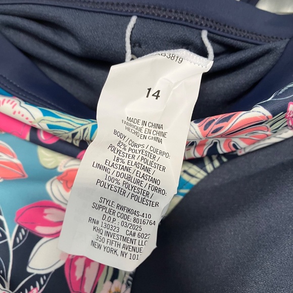 Girls Roxy Swimsuit Sz 14- NWT - Picture 7 of 10